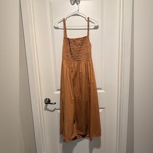 Old Navy Tan Midi Dress